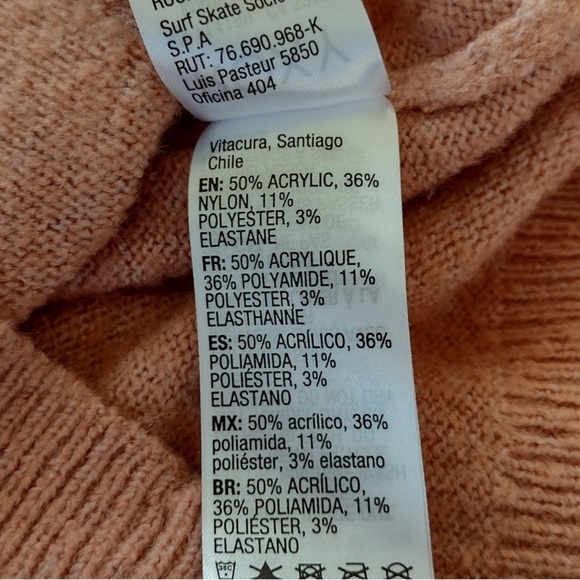 ROXY💜Requiem Mood Colorblock Sweater Small - Picture 6 of 11